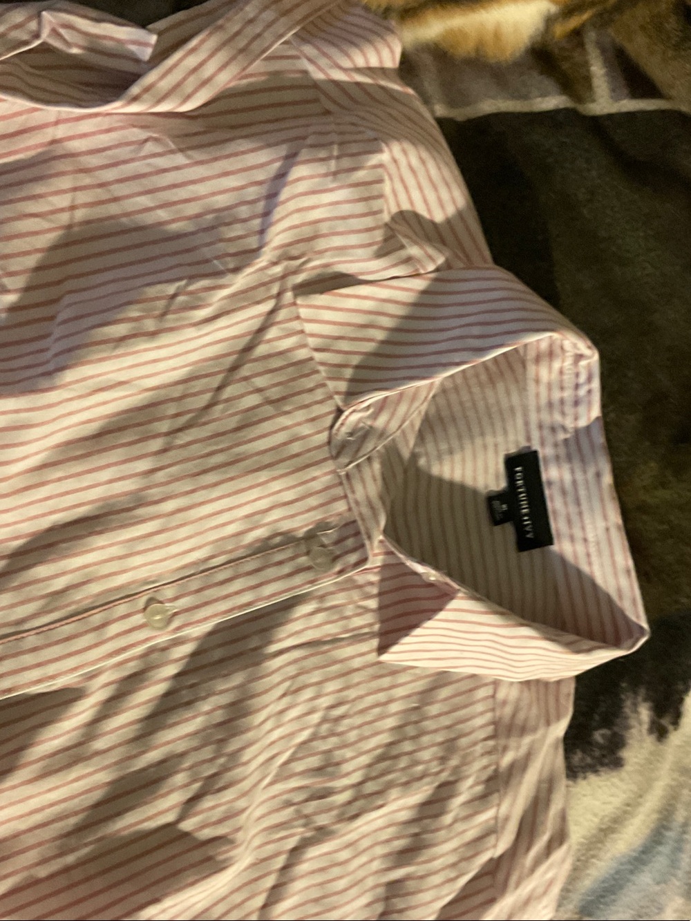 Banana Republic Women’s Pink Striped Button-Down Blouse